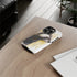 Badger on a Yellow Background - Impact Resistant Phone Case